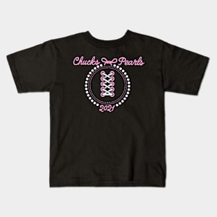 Chucks And Pearls Kamala 2021 Kids T-Shirt